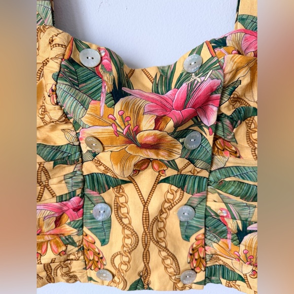 FARM RIO FLORAL TOP - Picture 3 of 12